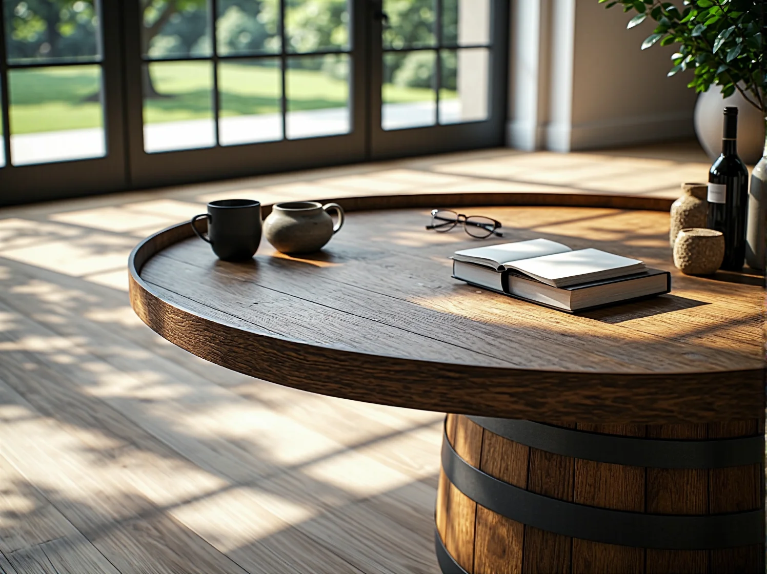 DIY: Jak stworzyć funkcjonalny stolik z beczki na wino? - ilustracja 3