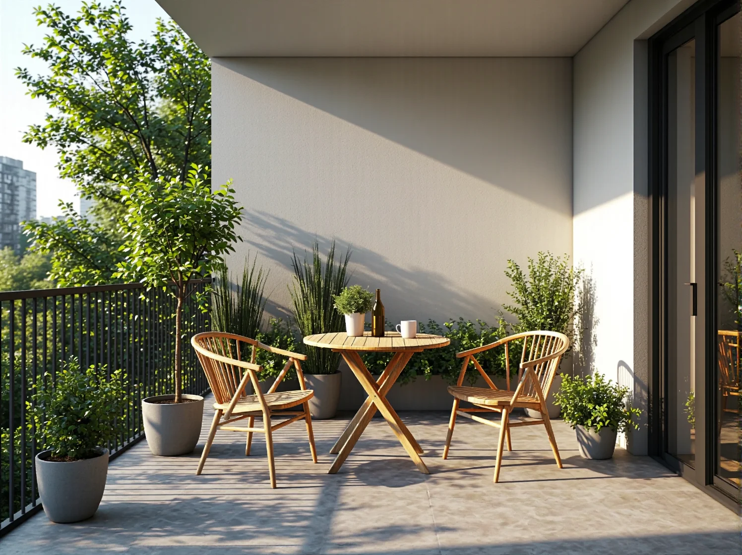 Drewniane meble skandynawskie na ogród łączące funkcjonalność z nordycką estetyką i naturalnym wykończeniem.