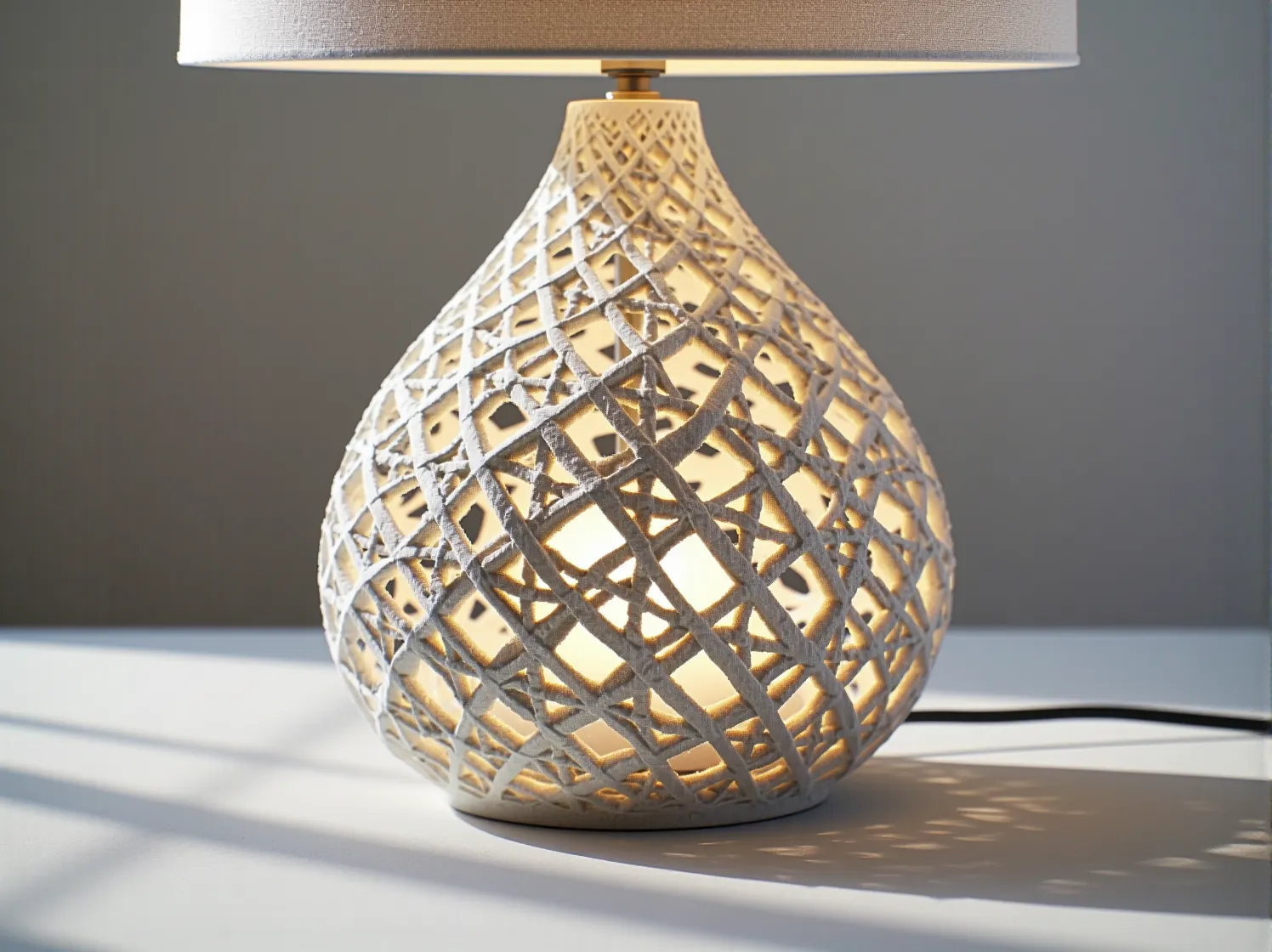 Hala produkcyjna z drukarkami 3D wytwarzającymi komponenty meblowe na skalę globalną.