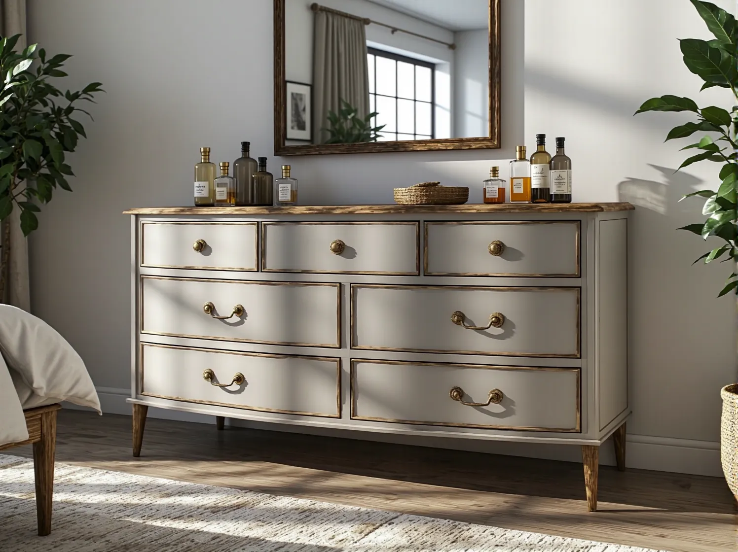 Lakierowanie mebli drewnianych dla trwałej ochrony przed uszkodzeniami i wilgocią.