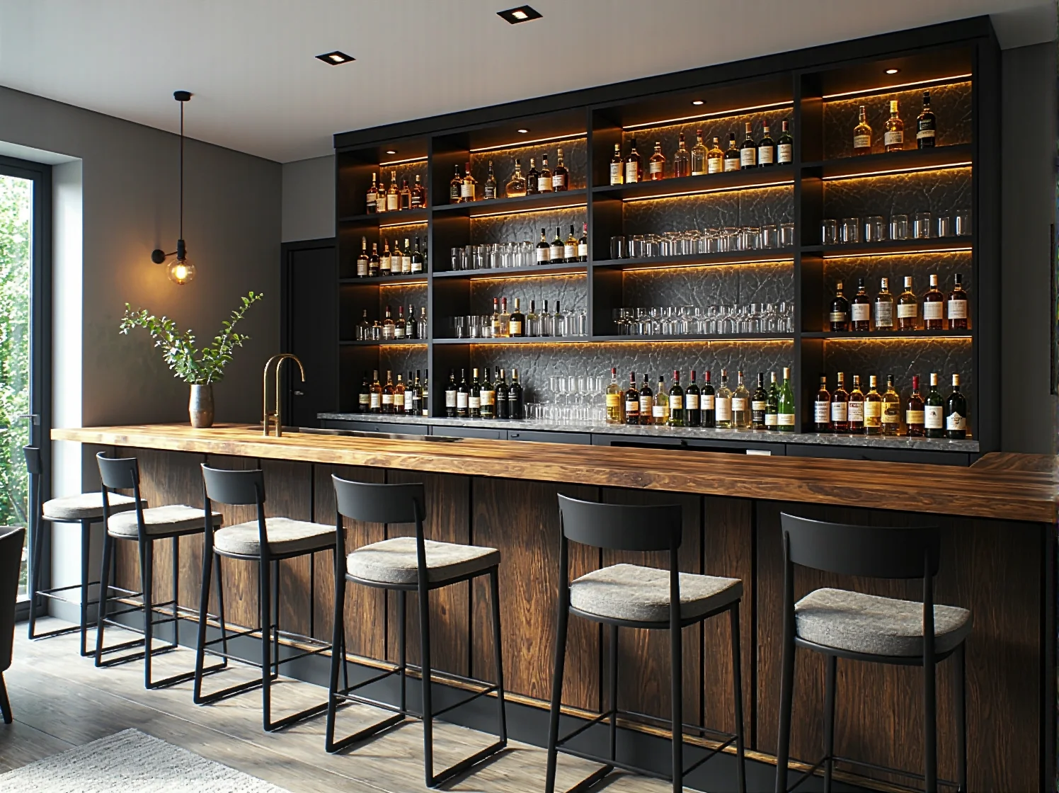 Solidne meble gastronomiczne na wymiar wykonane z trwałych materiałów odpornych na zużycie.