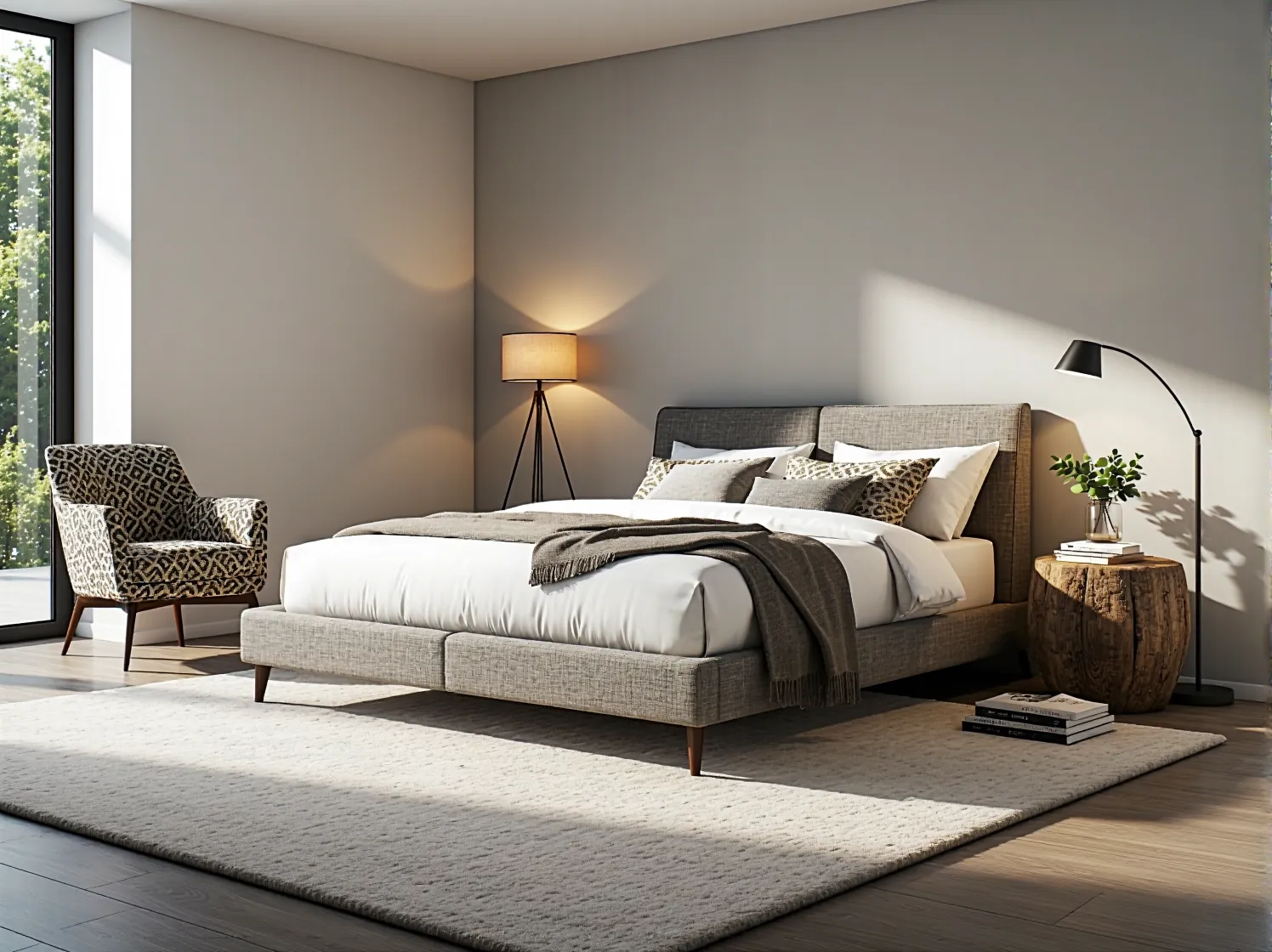 Wygodne łóżko kontynentalne z pojemnikiem - praktyczne rozwiązanie do sypialni